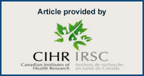 Article provided by CIHR